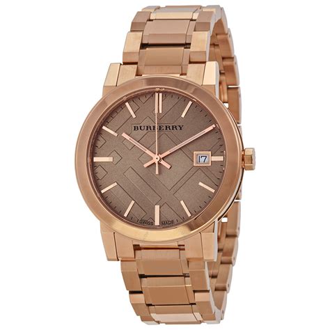 burberry watches rose gold